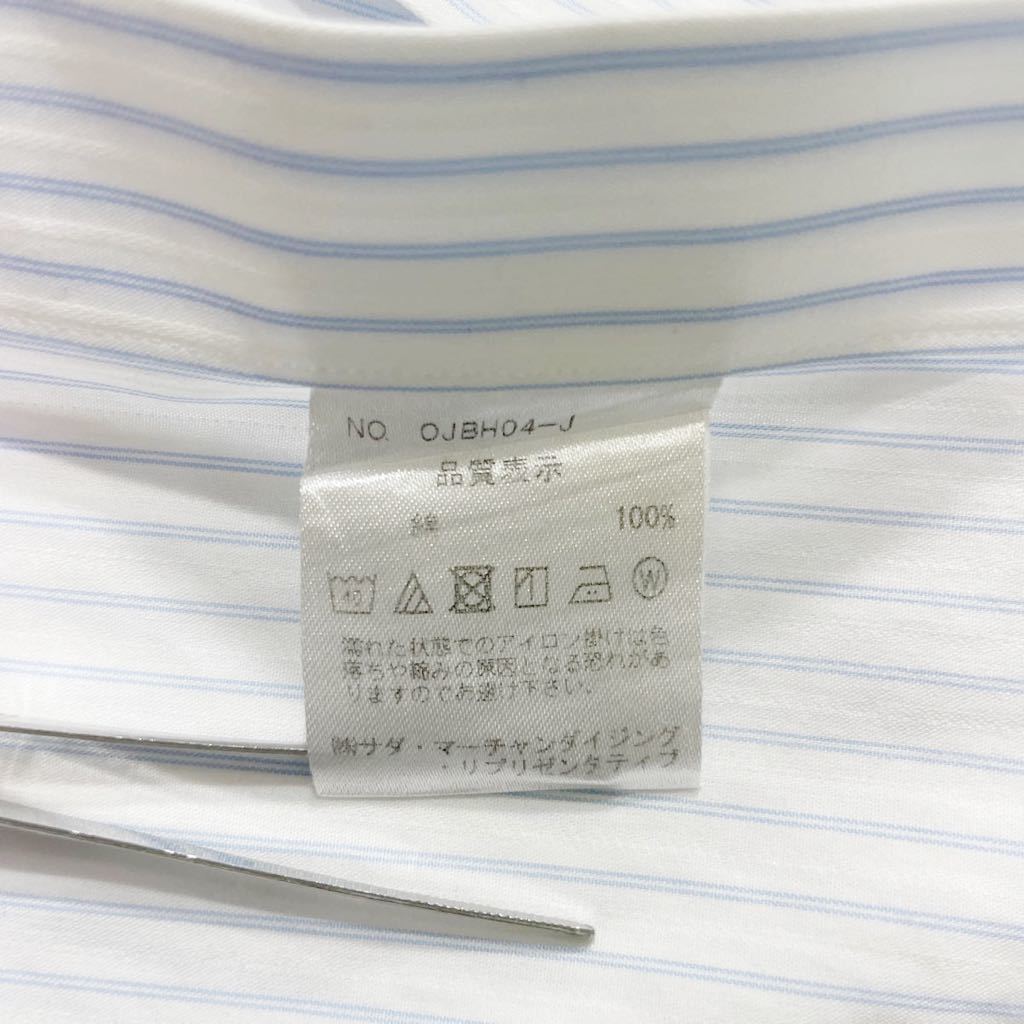 267 Maker's Shirt 鎌倉 メーカーズシャツ カマクラ ストライプ 長袖 ワイシャツ 225 Liberty SLIM FIT 日本製 ビジネス オフィス 40116Gの画像6