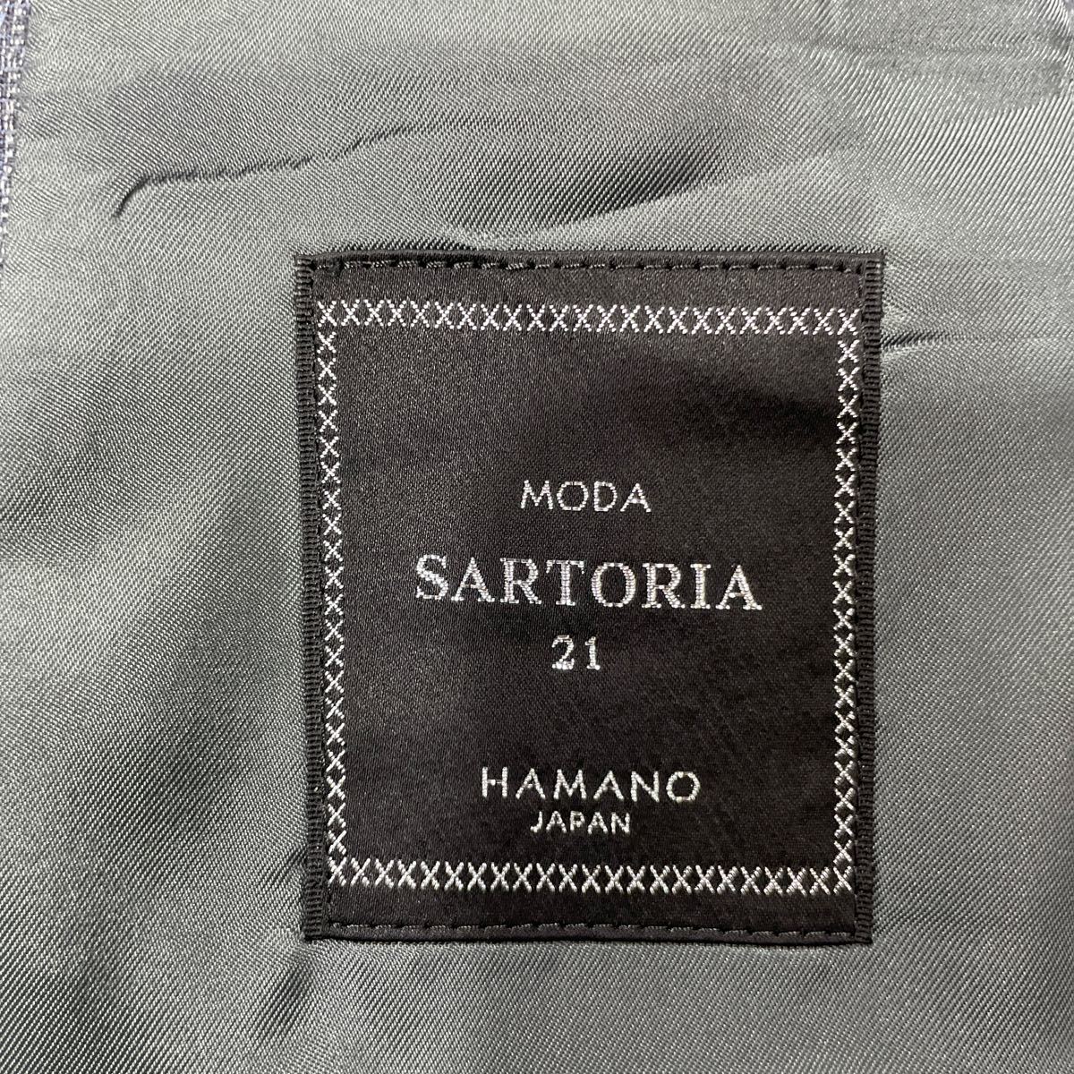 261 ビッグサイズ HAMANO ハマノ MODA SARTORIA 21 スーツ セットアップ 2Bジャケット テーラード ツータックスラックス ビジネス 40112W_画像5