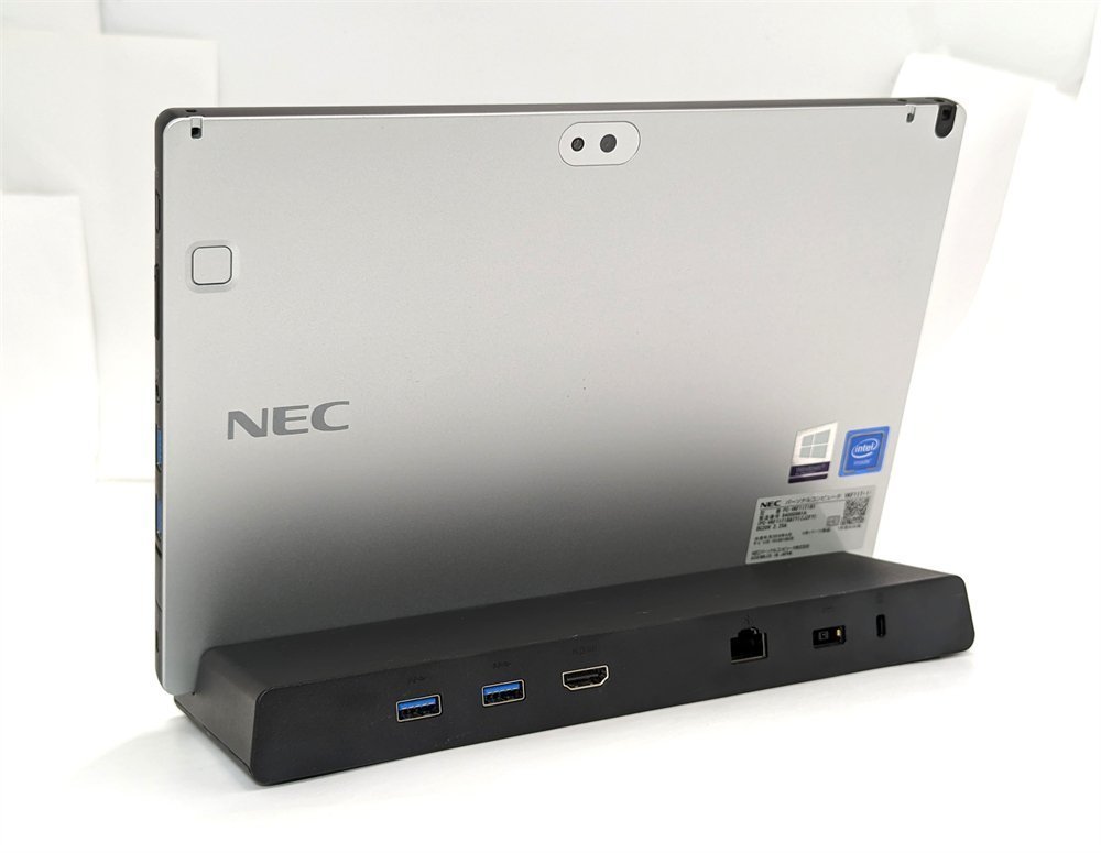 1円～ 新品マウス＆ドック付き 高速SSD 10.1型タッチパネル 中古美品タブレットPC NEC PC-VKF11T1B1 Bluetooth カメラ Windows11 Office_画像8