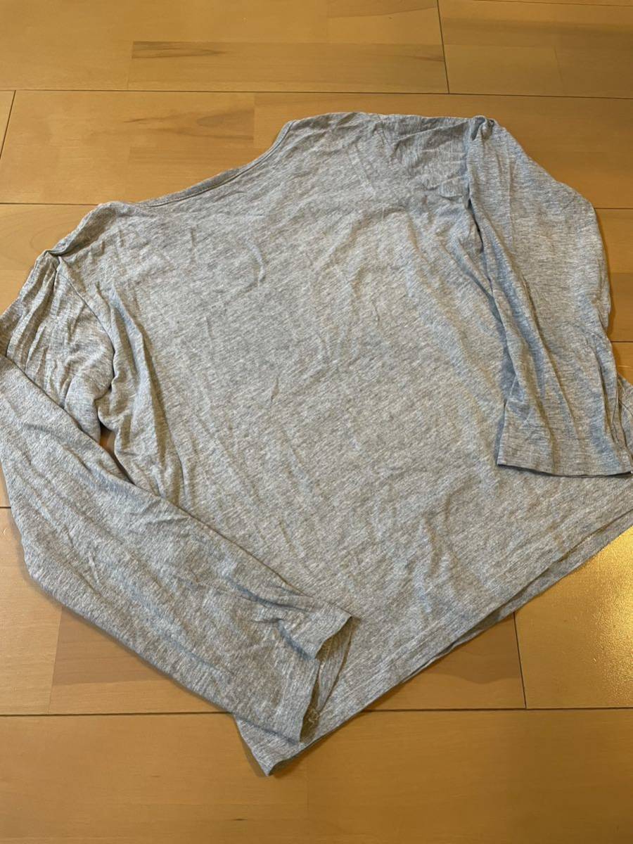 ★長袖Tシャツ ★カットソーグレーロンT ★150★キッズ女の子猫_画像2