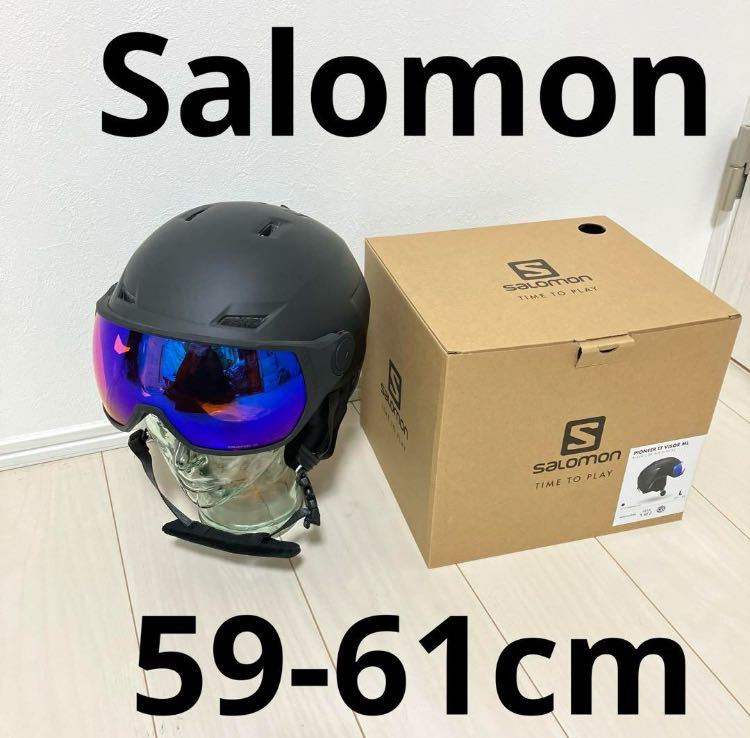 新品同様 SALOMON サロモン スキー スノーボード ヘルメット_画像1