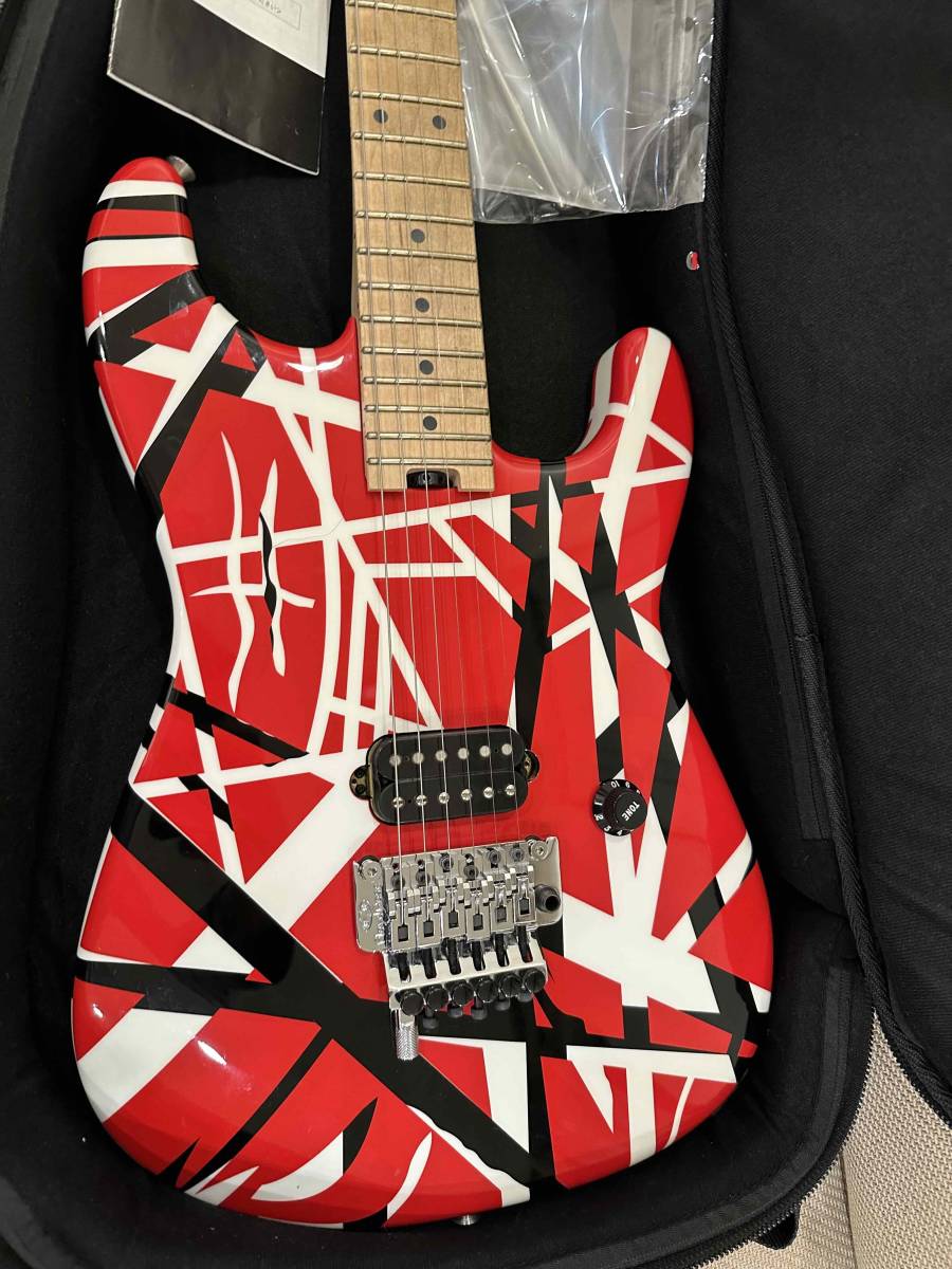EVH Striped Red with Black Stripes エレキギター