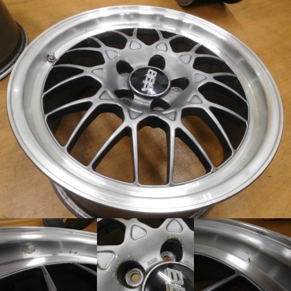 14-174◆希少!! 鍛造★BBS マツダ FD3S RX-7 純正★17in8.5J+50,8J+50◆TE37CE28 訳あり_画像4