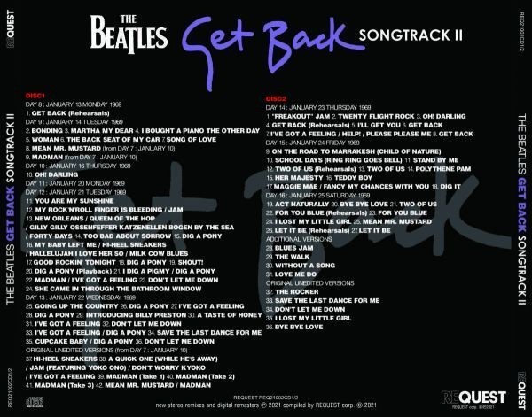 !BEATLES/GET BACK-SONGTRACK I/II/III(2CDx3)初登場＆未編集音源＋ルーフトップ全曲完全収録最新リマスター３部_画像5