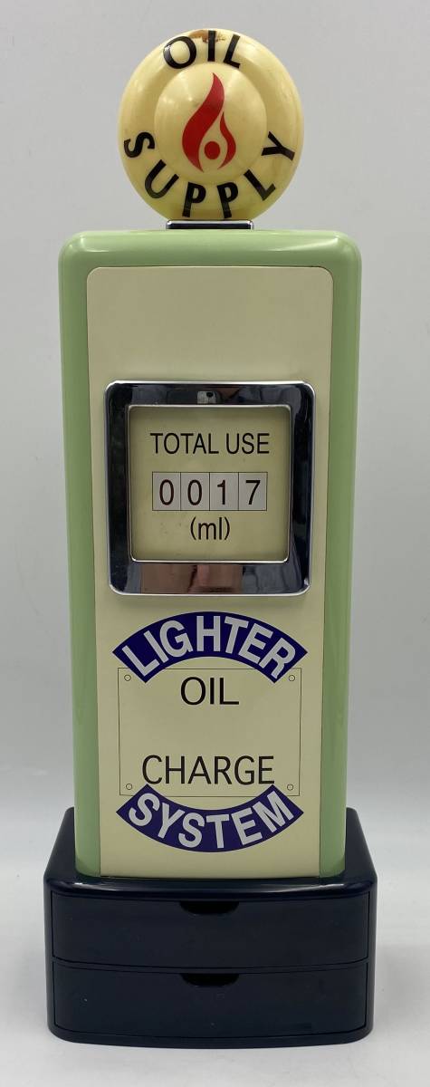 N62 アドミラル社 ガソリンスタンド型 LIGHTER OIL CHARGE SYSTEM/ライターオイルチャージシステム 動作未確認 ジャンク扱い_画像1