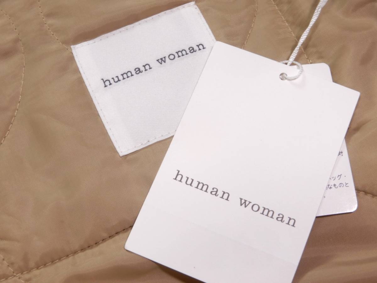  не использовался Human Woman HUMAN WOMAN 2WAY переключатель стеганое пальто M