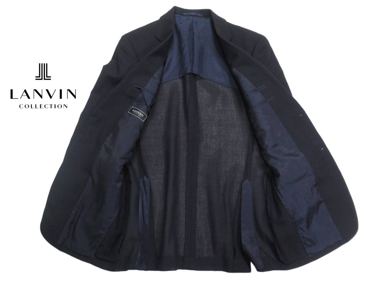 ランバン LANVIN 上質 モヘヤブレンド ジャケット パンツ スーツ 48_画像6