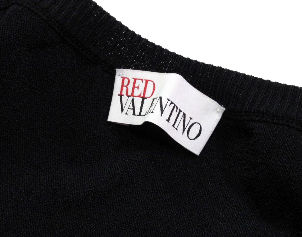RED VALENTINO レッド ヴァレンティノ ニットフレア デザインワンピース S_画像6