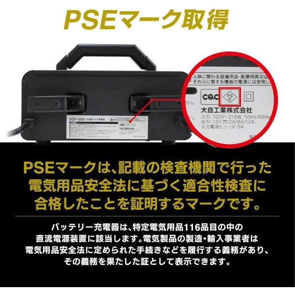【大自工業】全自動パルス充電器 SCP-1200_画像3