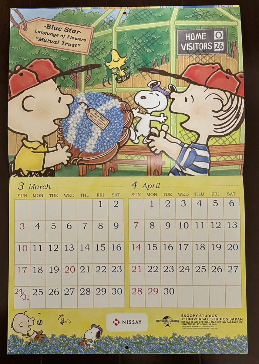 2024 SNOOPY Calendar at USJ ニッセイ_画像3