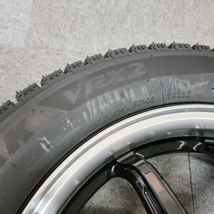 タイヤ・ホイールセット 155/65R14 BRIDGESTONE BLIZZAK VRX2 V-EMOTION RC-10 スタッドレス 冬タイヤ 雪 4本セット_画像4