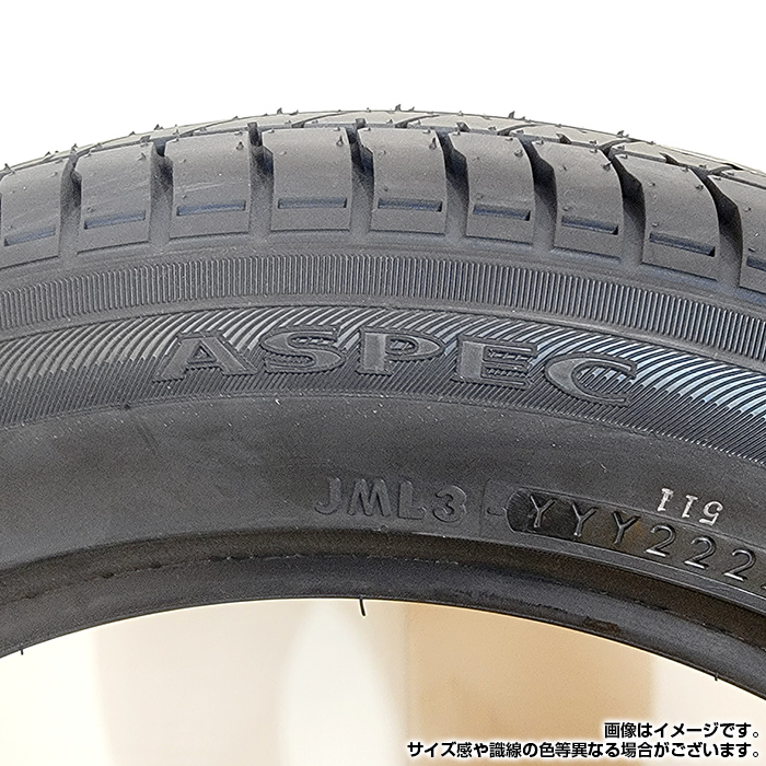 【2022年製】 YOKOHAMA 215/60R17 96H ASPEC A349A アスペック ヨコハマタイヤ サマータイヤ 夏タイヤ ノーマルタイヤ 2本セットの画像5