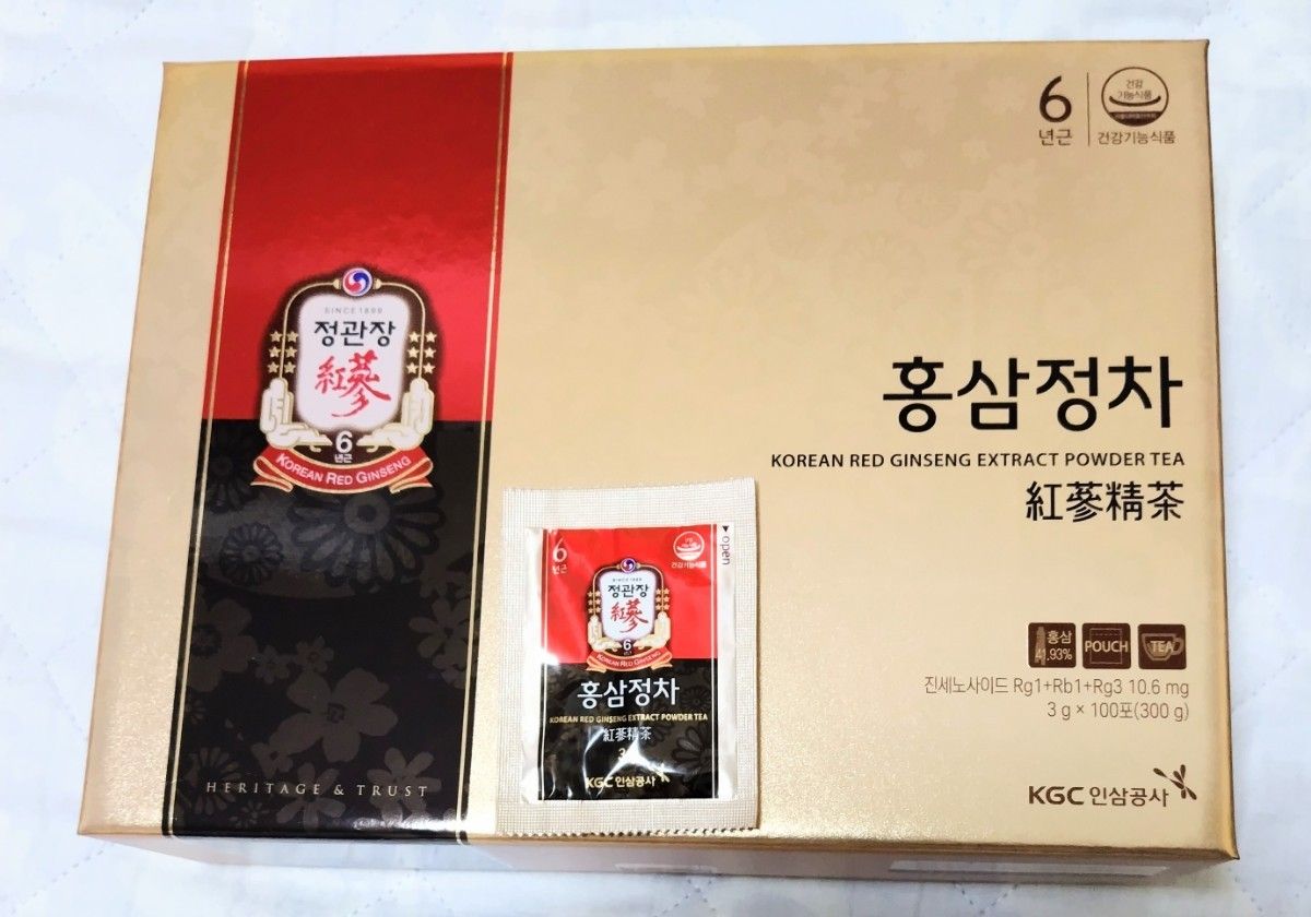 ★超激安値下げ★最高峰高濃縮極上プレミアム高麗人参茶『正官庄６年根紅参精茶』３０袋