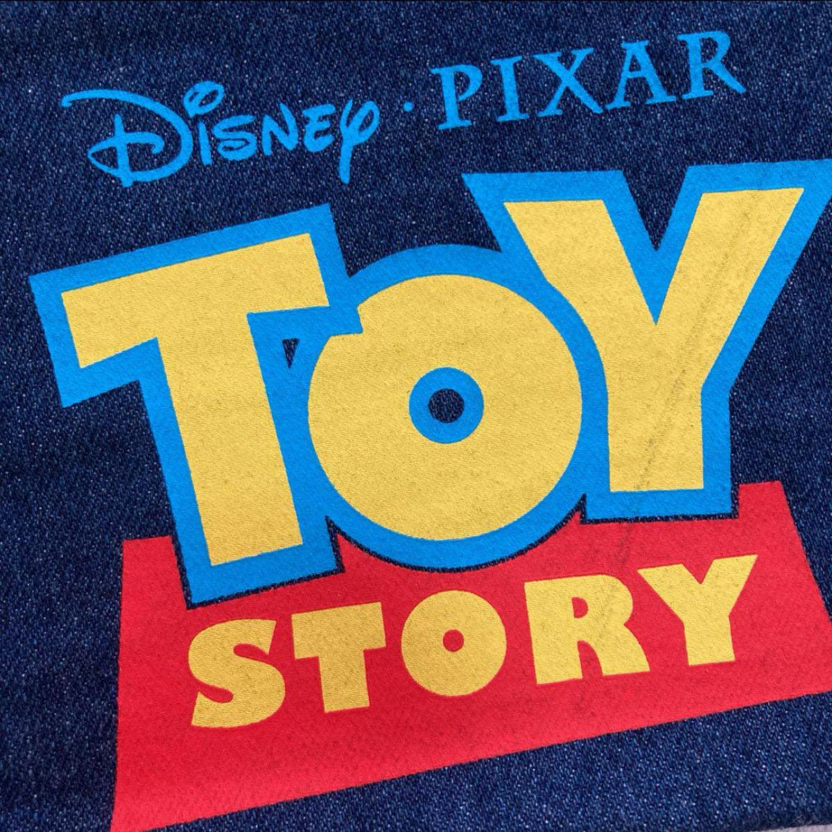 トイストーリー　ロゴ　デニム　グッディ　ポーチ　TOY STORY