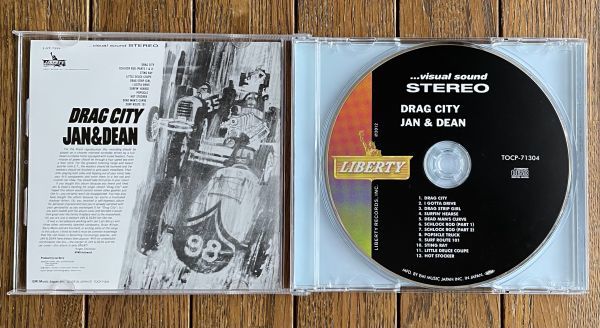 SIRFIN' & HOT ROD/サーフィン＆ホットロッド◆JAN & DEAN - DRAG CITY ジャン＆ディーン オビ付国内盤の画像3