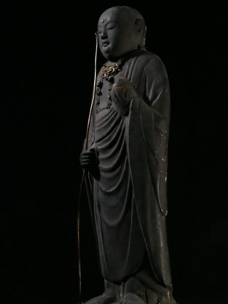 d0130 古い仏像 仏教美術 焼物 地蔵菩薩立像 お地蔵様_画像2