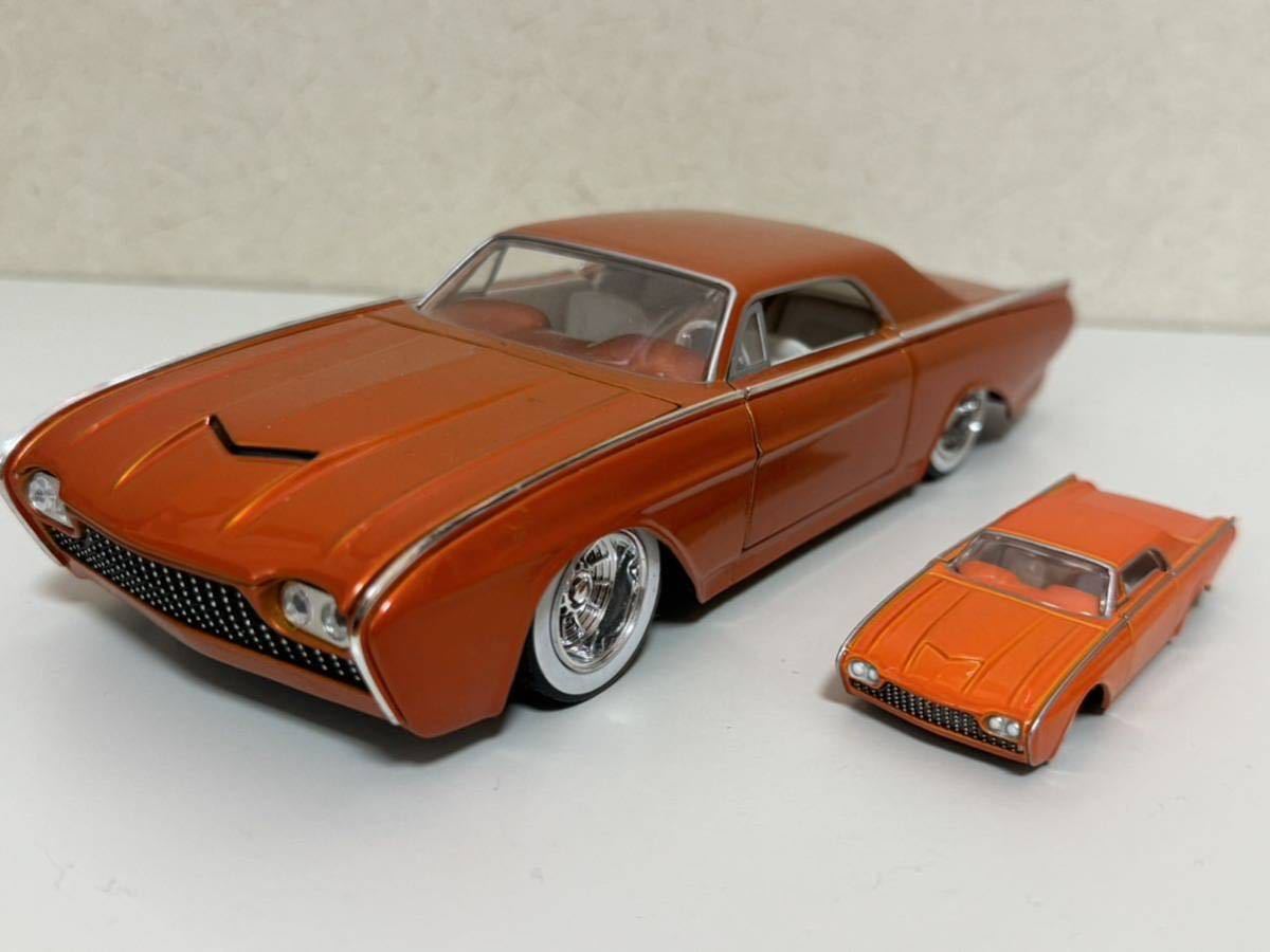 Jada TOYS ROAD RATS 1/24&1/64スケールセット ’63 THUDERBIRD COPPER(オレンジメタリック)_画像1