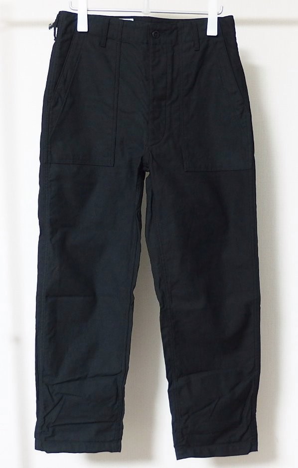 Engineered Garments エンジニアードガーメンツ WORKADAY Fatigue Pant Reversed Sateen ファティーグ パンツ S 黒 ベイカー_画像1