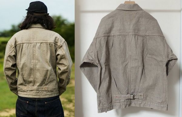 TCB jeans Two Cat's Blouse Logwood Brown Viktor's Voice Project ログウッド デニム ジャケット Gジャン 44 Tバック仕様_画像2