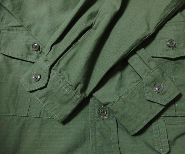 22SS Engineered Garments エンジニアードガーメンツ Fishing Over Shirt Cotton Ripstop フード付き フィッシング オーバー シャツ S_画像6