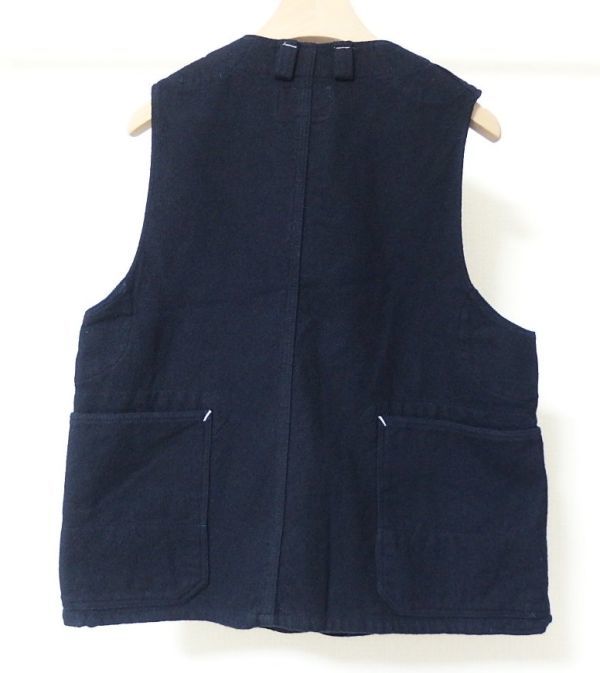 Engineered Garments engineered garments старый бирка Upland Vest Wool шерсть выше Land лучший S темно-синий 