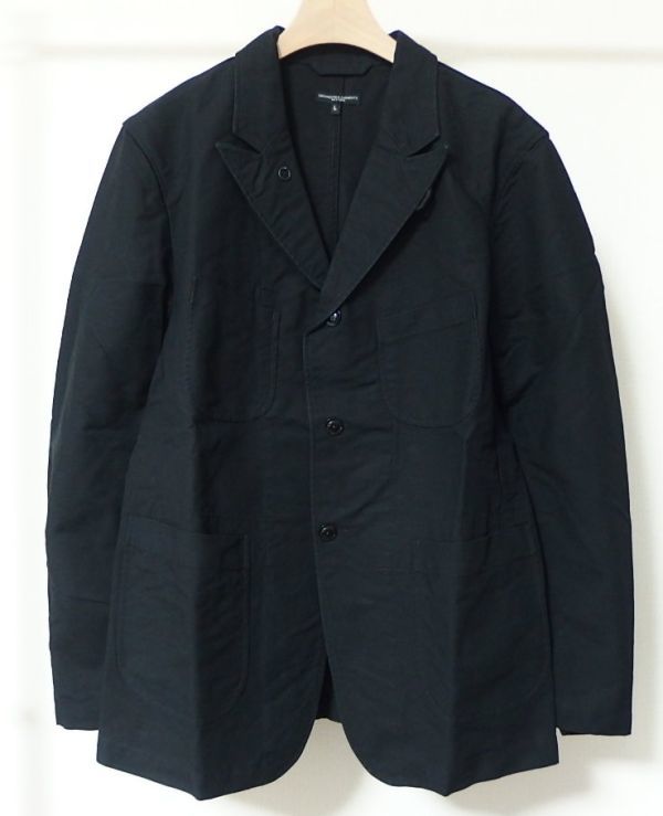 17AW Engineered Garments エンジニアードガーメンツ Bedford Jacket Cotton Double Cloth ベッドフォード ジャケット L 黒_画像1