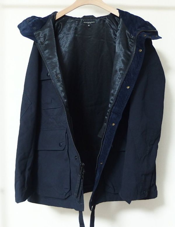 17AW Engineered Garments エンジニアードガーメンツ Field Parka Nyco Ripstop フィールド パーカー M 紺の画像3