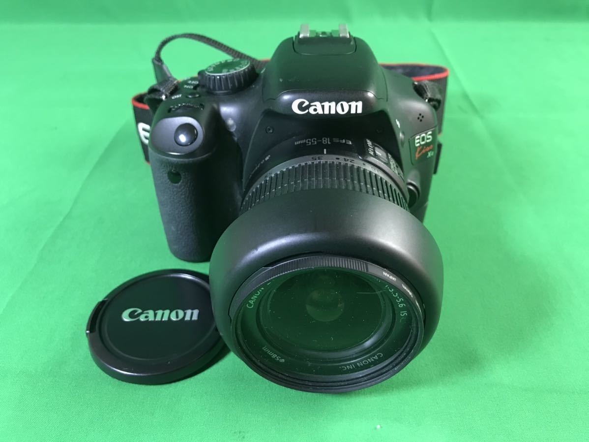 1,000円売切■ 動作未確認 Canon EOS kissX4 LENZ 1:3.5-5.6 18-55mm 1:4-5.6 55-250mm 40mm EXTENSION おまとめ okoy-2407321-101★N1017_画像2