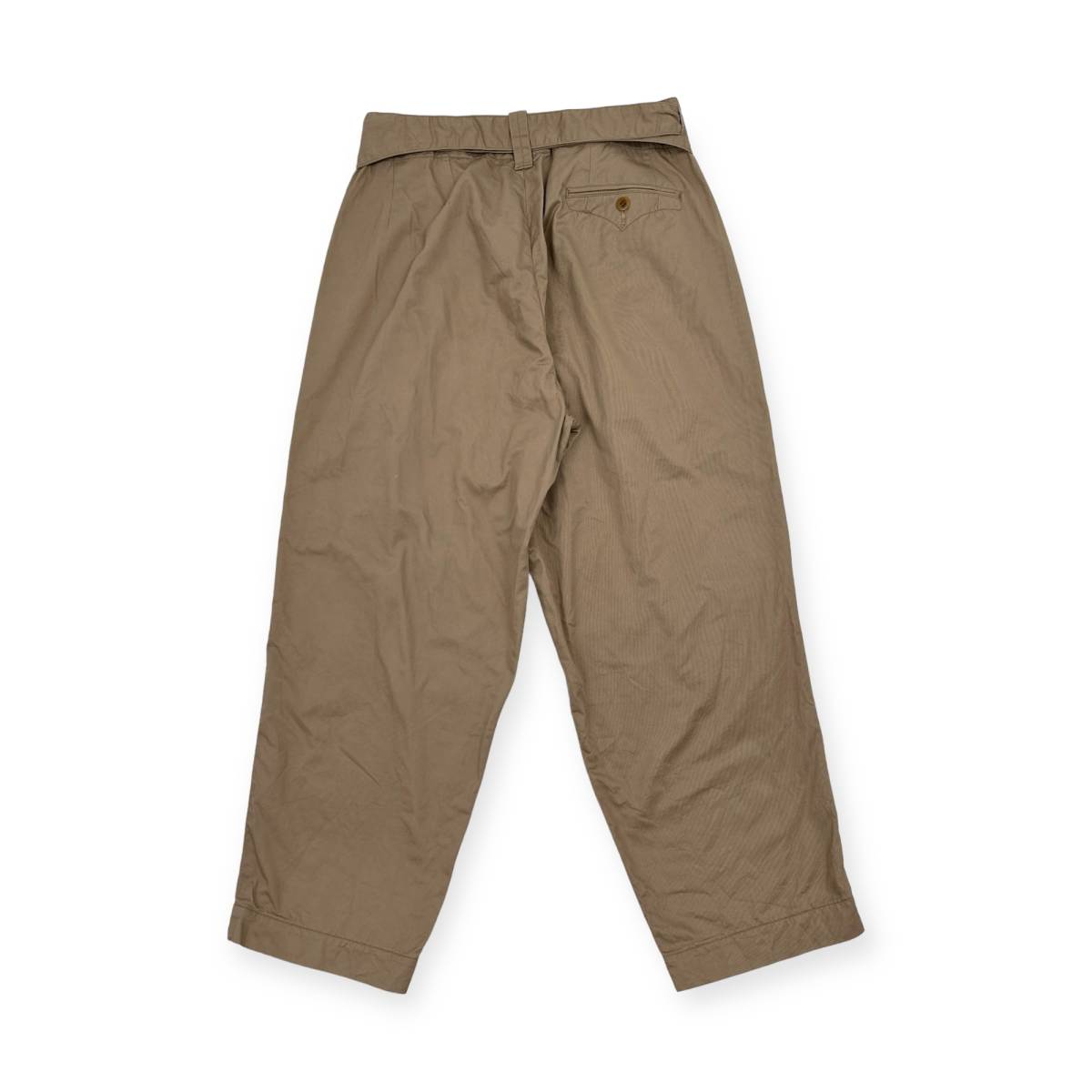 HAVERSACK Haversack bell tedo wide tapered pants size M / beige / chinos / made in Japan / men's / belt attaching 