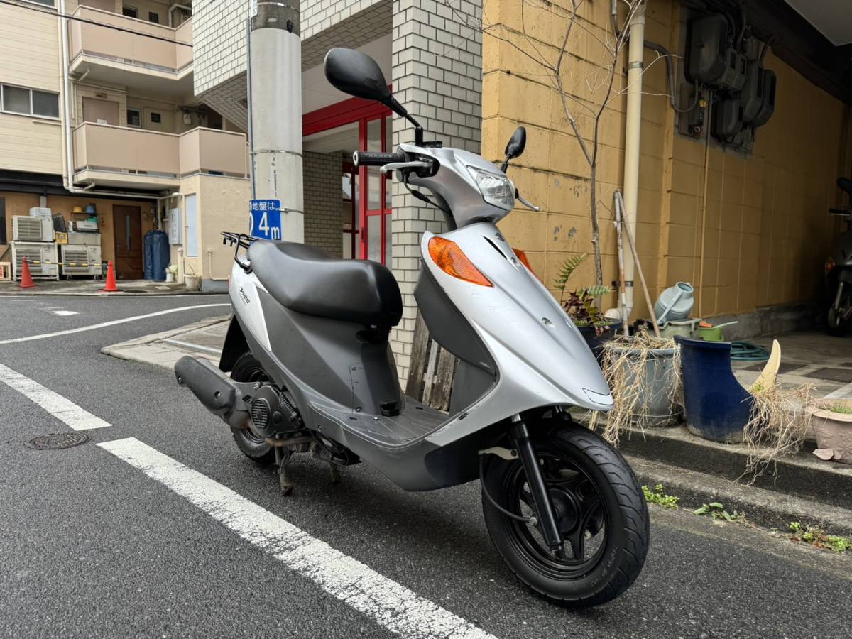 広島市中区発☆1円スタート売り切り　CF4EA型　スズキ　アドレスV125　実働車　125cc 原付二種　鍵と登録書類あり_画像3