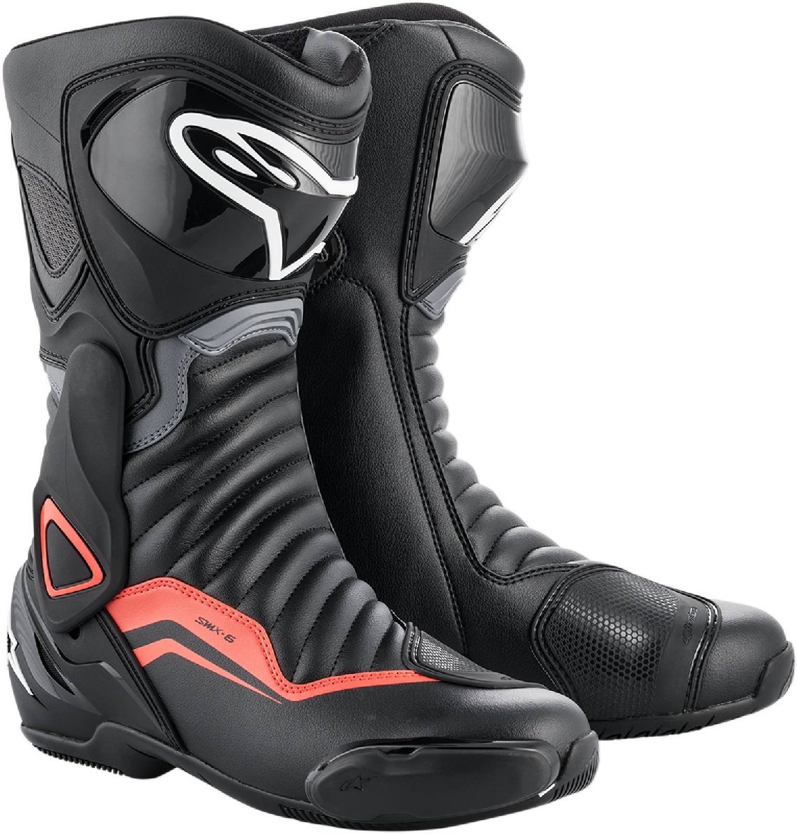 US 9.5 / EU 44 - ブラック/グレー/レッド - ALPINESTARS アルパインスターズ SMX-6 v2 ブーツ_画像1