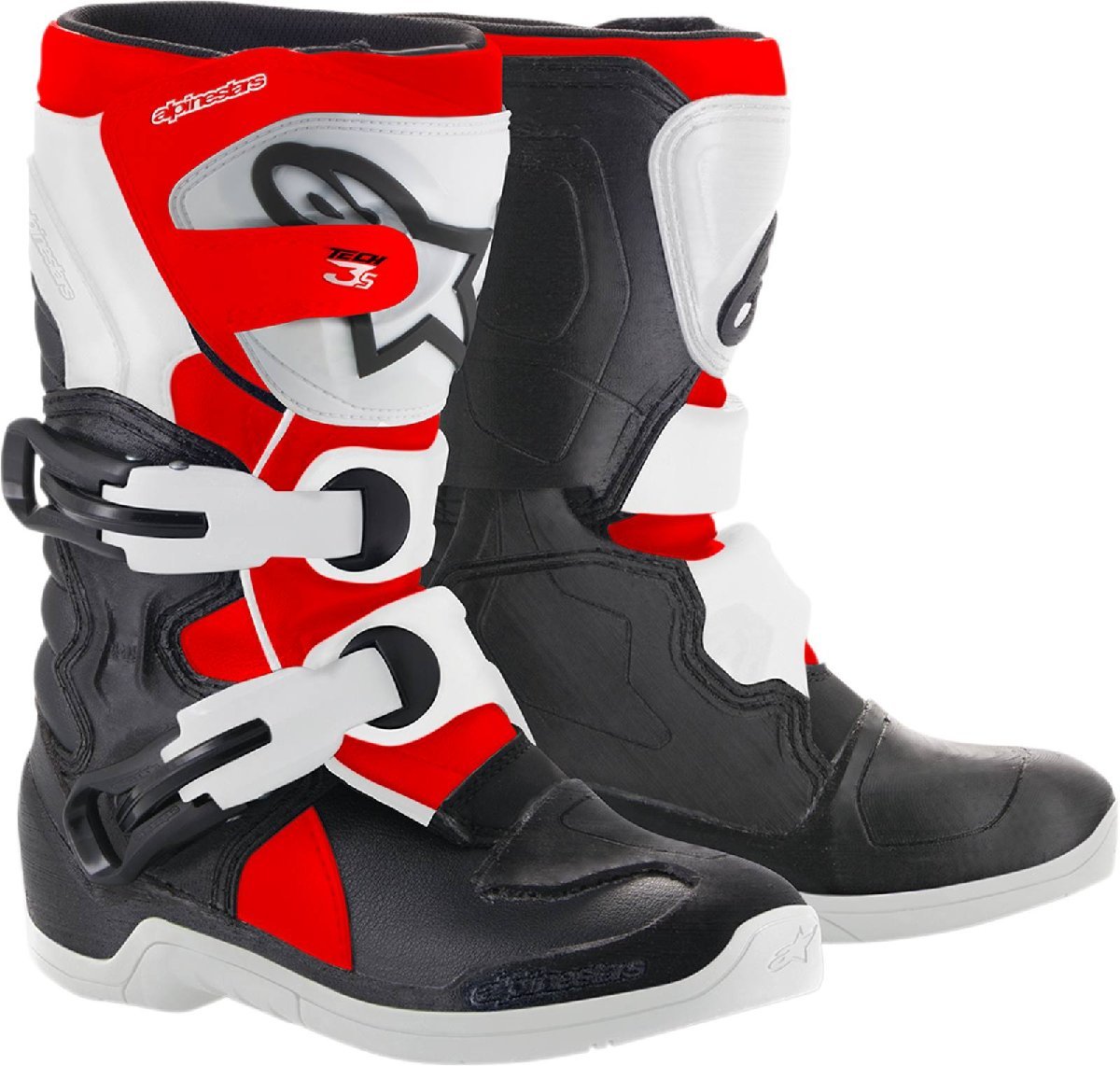 US 13 - ブラック/ホワイト/レッド - ALPINESTARS アルパインスターズ 子供用 Tech 3S ブーツ_画像1