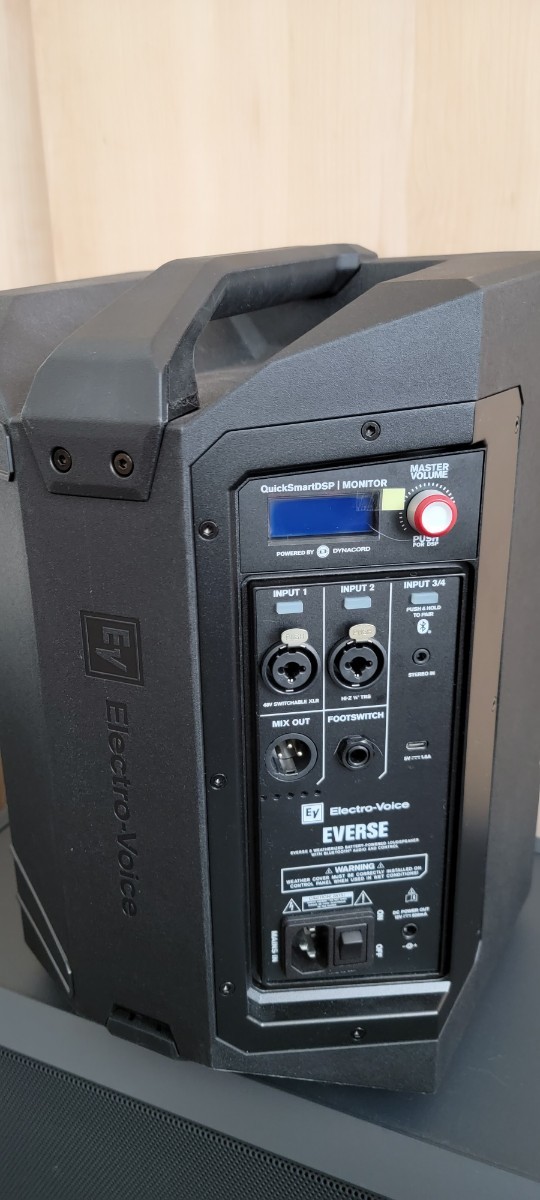 electrovoice everse8 パワードスピーカー　ポータブルアンプ　アンプシミュレーター用 bluetooth