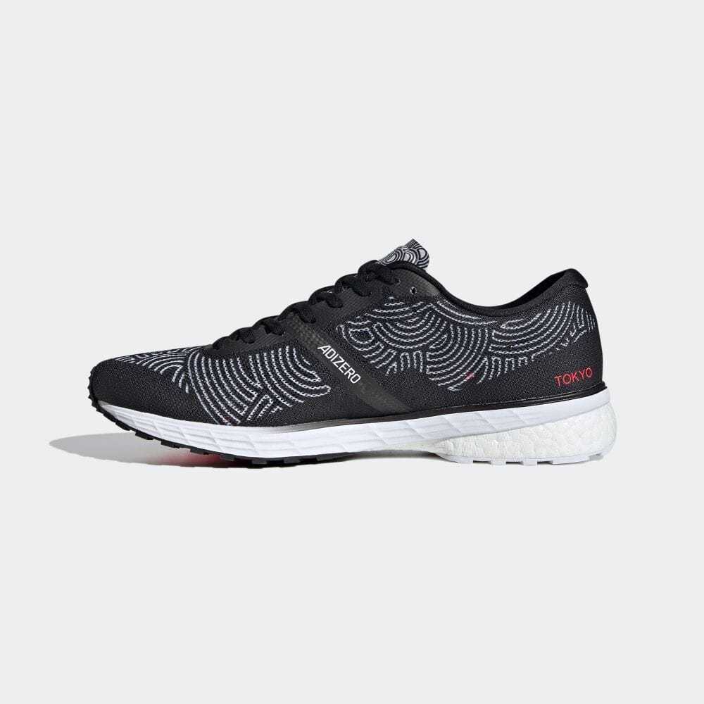 定価16500円 送料510円～ 新品 adidas 25.5cm アディゼロ ジャパン 5 TYO ブラック/ホワイト ADIZERO JAPAN 5 TYO BOOST ブースト FX0042_画像3