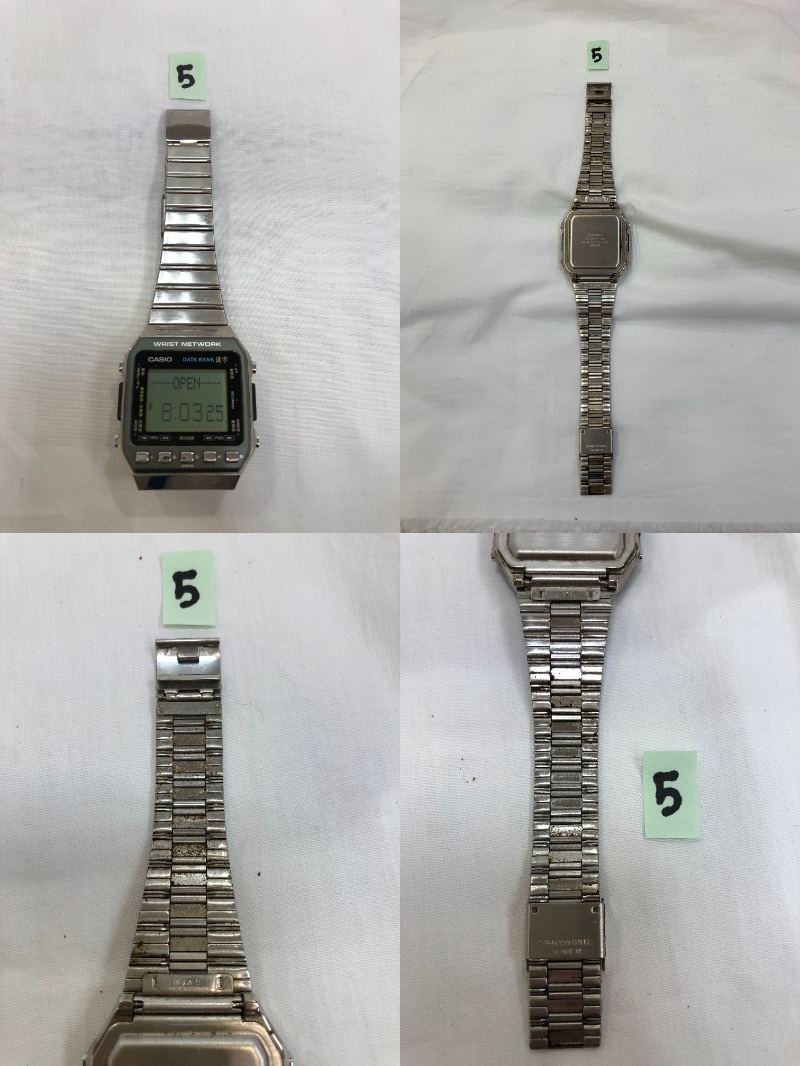 【6YS光01004F】★1円スタート★腕時計★カシオ★CASIO★ウェーブセプター★クォーツ★不動★稼働★タフソーラー★ソーラー電波時計★_画像6