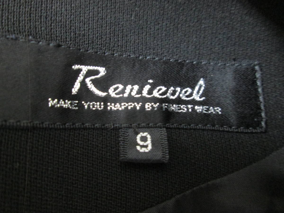 (5)♪Renievel レニエベル レディース セットアップ ジャケット 半袖ワンピース ブラックフォーマル サイズ9AR64_画像9