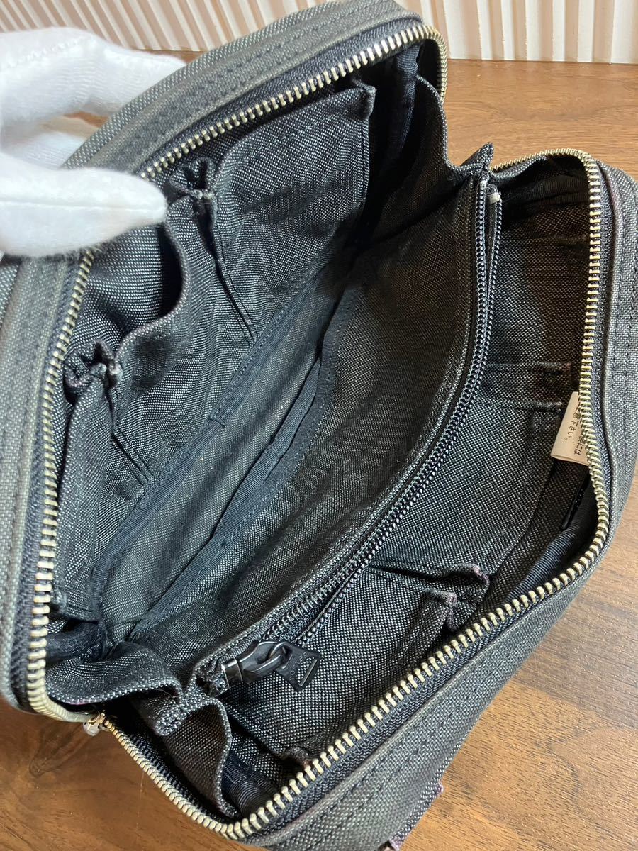 C/601 PORTER smoky 2way bag ショルダーバッグ ブラック ダークグレー_画像6