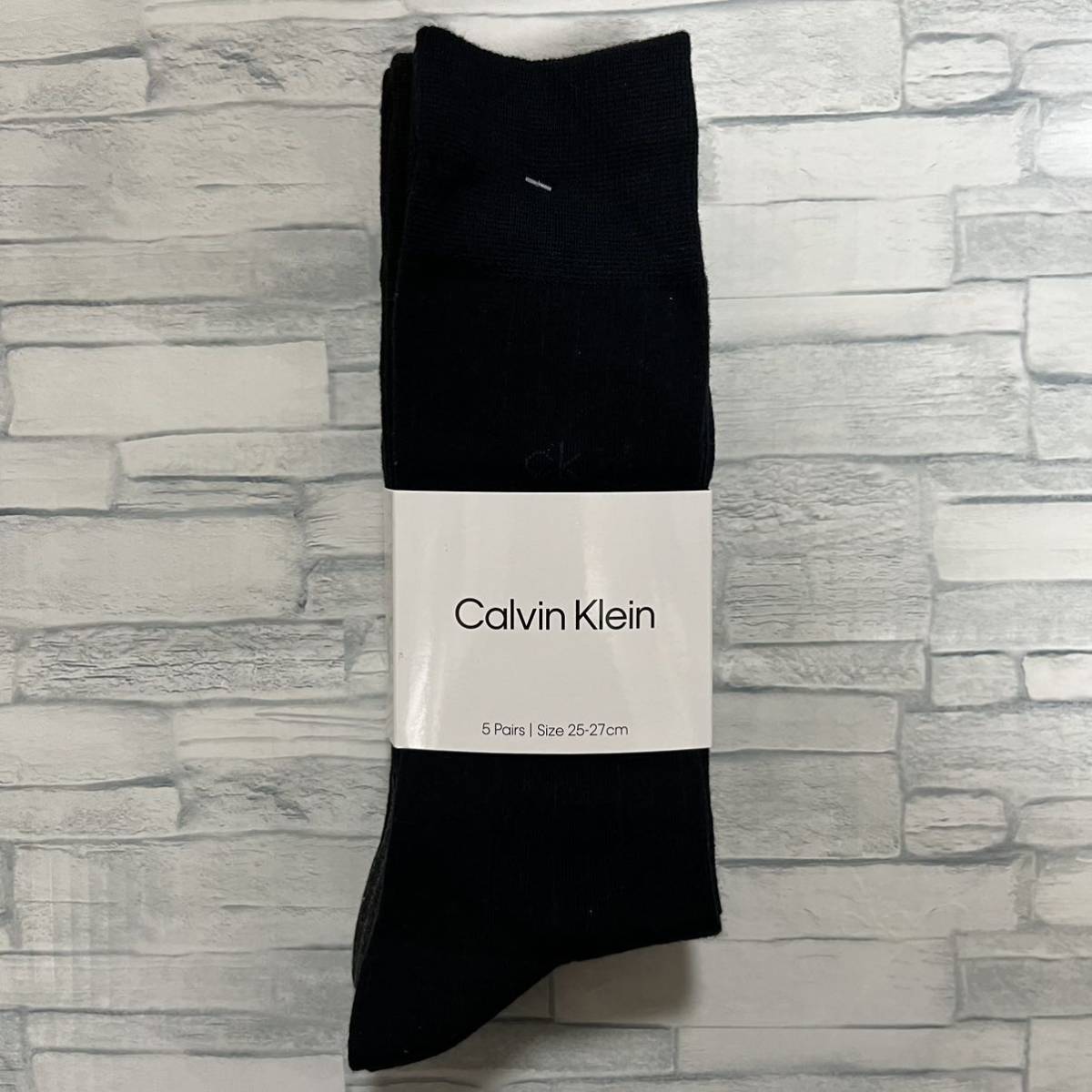 【新春セール】カルバンクライン メンズ ビジネスソックス 5足セット Calvin Klein 紳士 靴下 _画像2