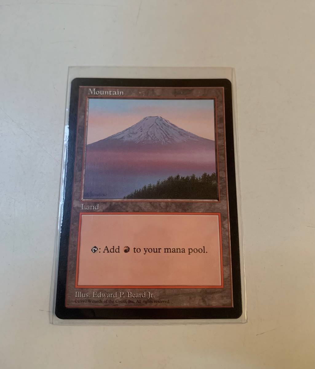 【即発送】MTG マジック・ザ・ギャザリング 英語版 Mountain 富士山 ③_画像1