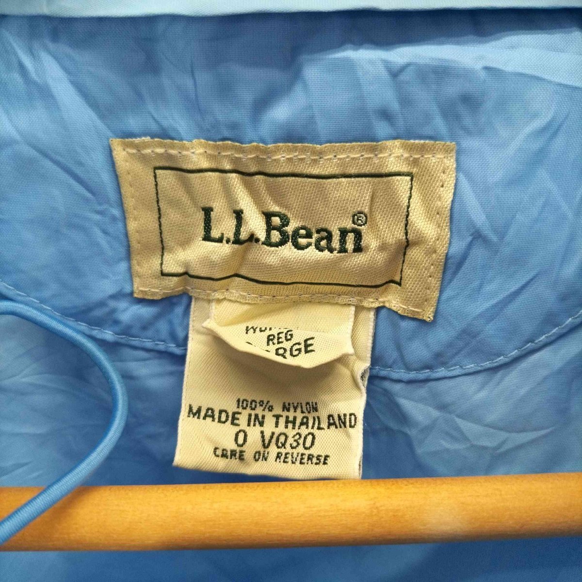 L.L.Bean(エルエルビーン) 70-80S 裾 ドローコード ナイロン ジップアップ ジャケット レ 中古 古着 0108_画像6