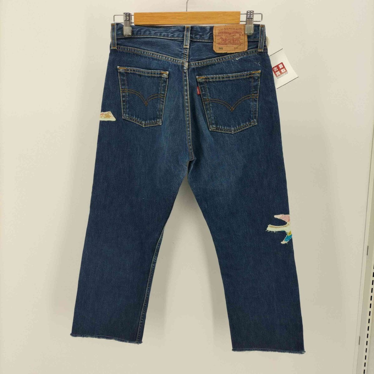 Levis(リーバイス) リメイク バード ワッペン ドット パイピング ボタンフライ デニムパンツ レデ 中古 古着 0849_画像2