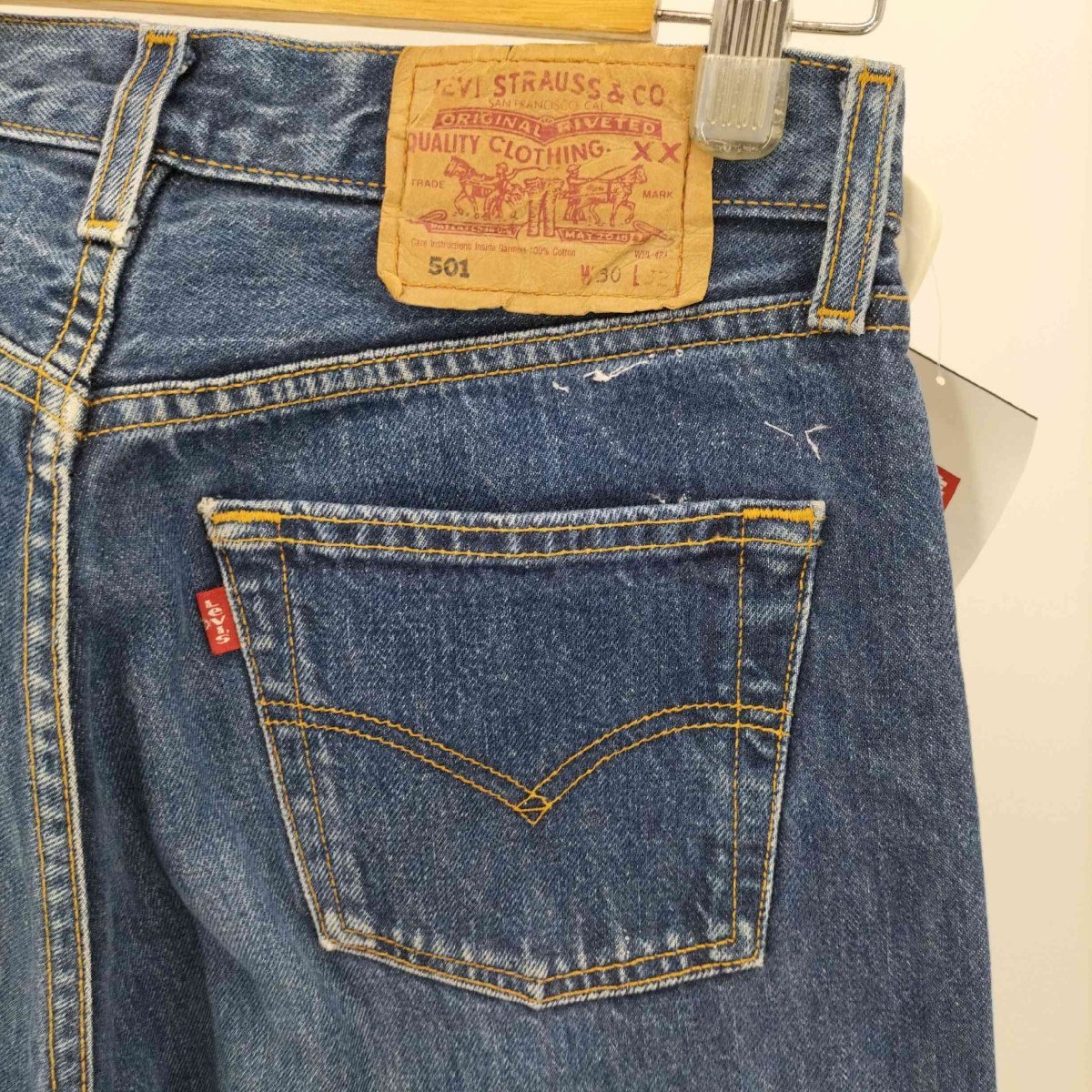 Levis(リーバイス) リメイク バード ワッペン ドット パイピング ボタンフライ デニムパンツ レデ 中古 古着 0849_画像5