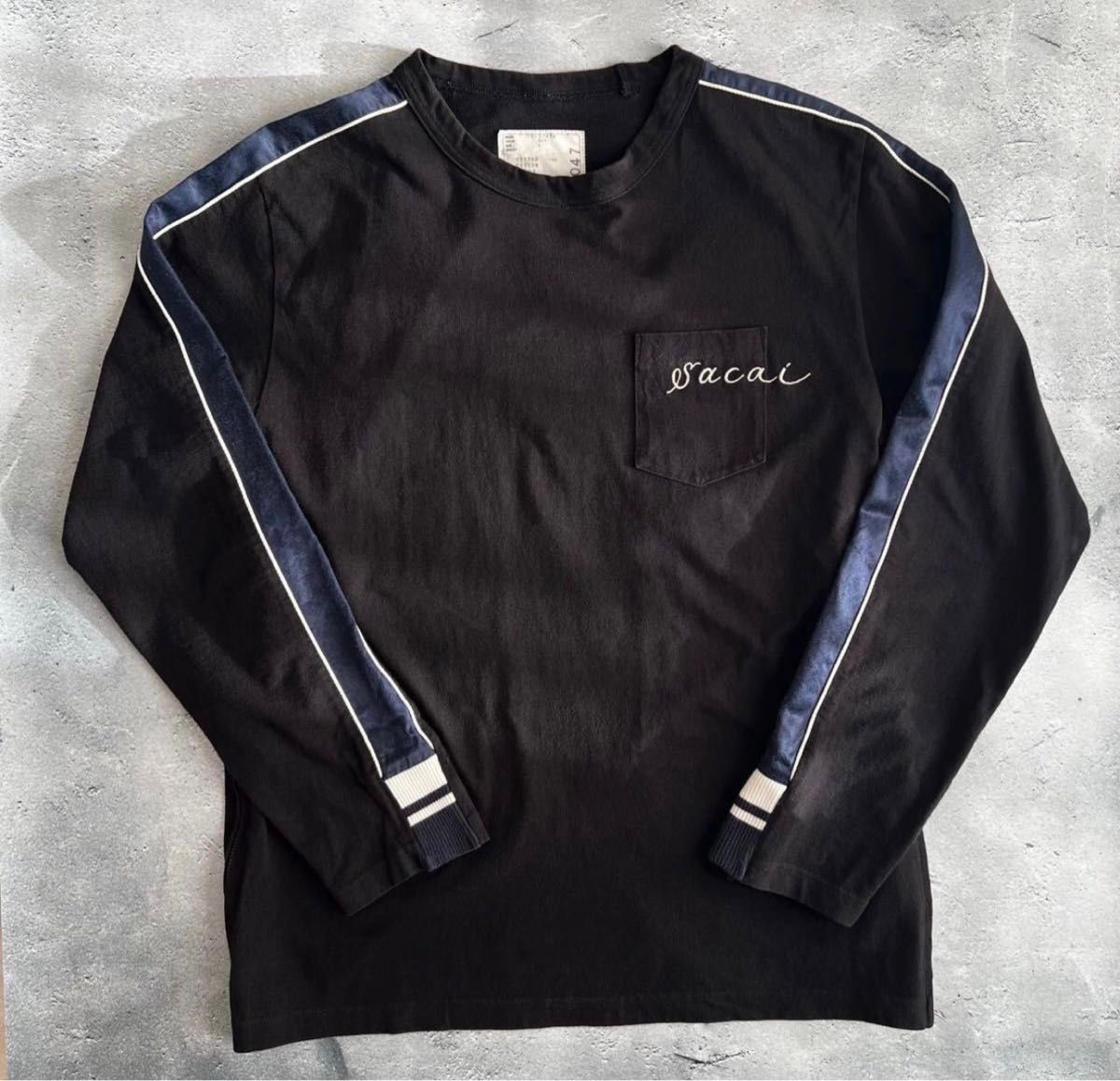直営限定 sacai Dr woo 19SS 刺繍サイドジップ ロンT サイズ4 直営限定 sacai Dr woo 19SS 刺繍サイドジップ ロンT サイズ4