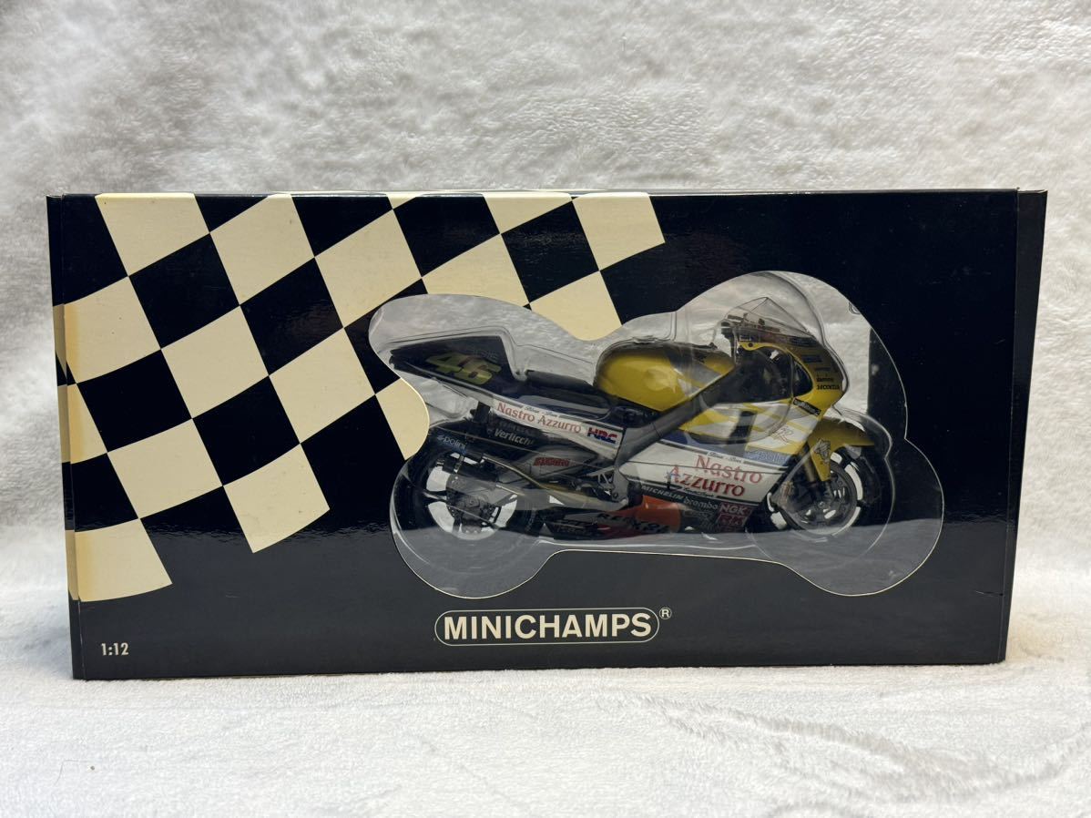 MINICHAMPS ミニチャンプス 1/12 122 016146 Honda NSR 500 Valentino Rossi バレンティーノ・ロッシ Team Nastro Azzurro MotoGP 2001_車体のみです。フィギュアは別ページにて。