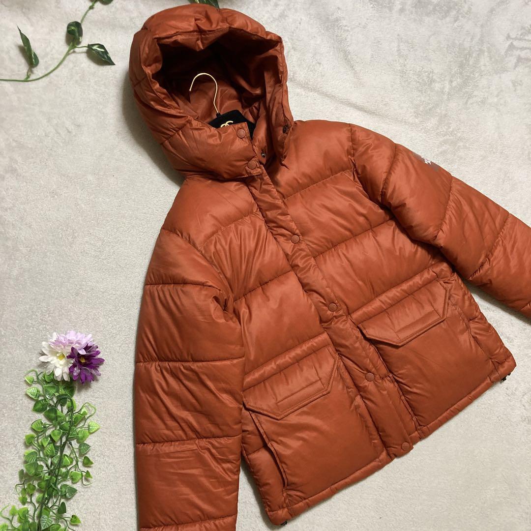 極美品【THE NORTH FACE】中綿ジャケット PERTEX フード着脱式 レディース　ボリューム　L　内ポケット 韓国 オシャレ かわいい 人気