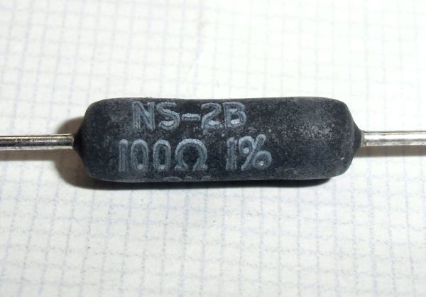 [単品] NS-2B 100Ω Vishay Dale 無誘導巻線抵抗_画像1