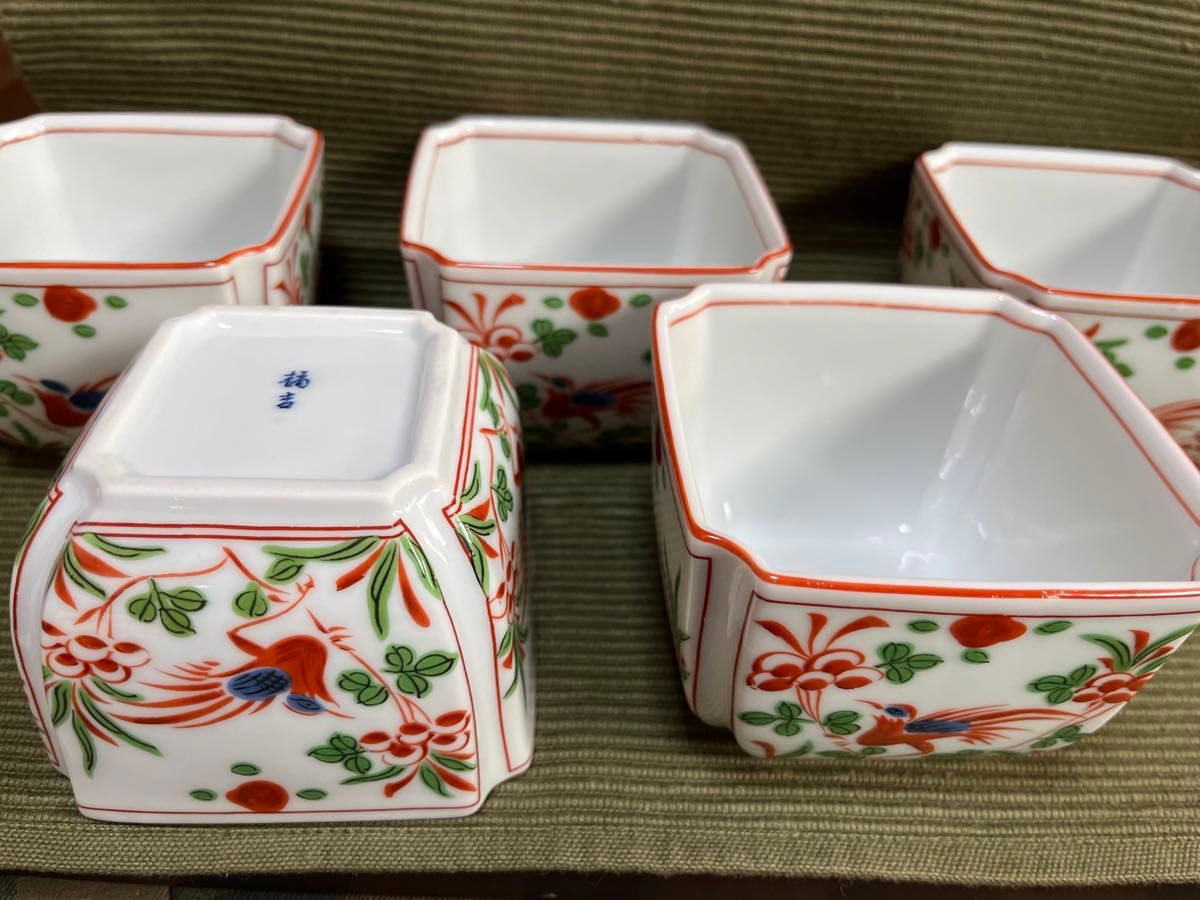 たち吉 蓋付き小鉢 紅白 赤絵 小鉢セット おまとめ 和食器 橘吉