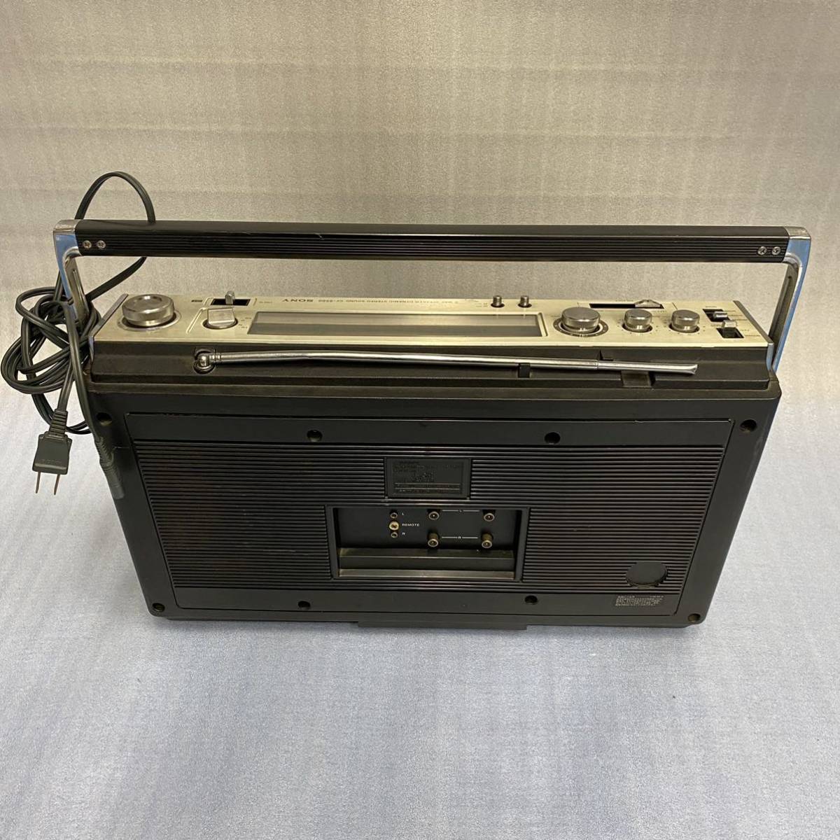 ★SONY ソニー CF-6500 ZILBA'P ジルバップ STEREO CASSETTE-CORDER カセットレコーダー ラジカセ 昭和レトロ オーディオ機器_画像7