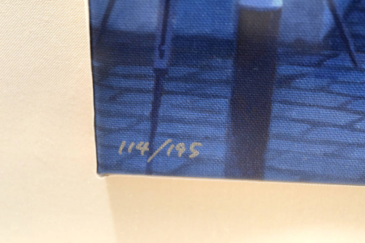 [ genuine work guarantee ].. iron flat [mon maru toru] axis re- on canvas / with autograph 