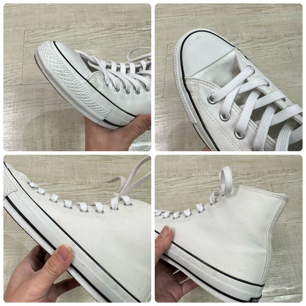 定番 CONVERSE コンバース 100th ALL STAR 100 COLORS HI オールスター 100 カラーズ REACT リアクト 1CK558 WHITE ホワイト サイズ 27.5cm_画像7